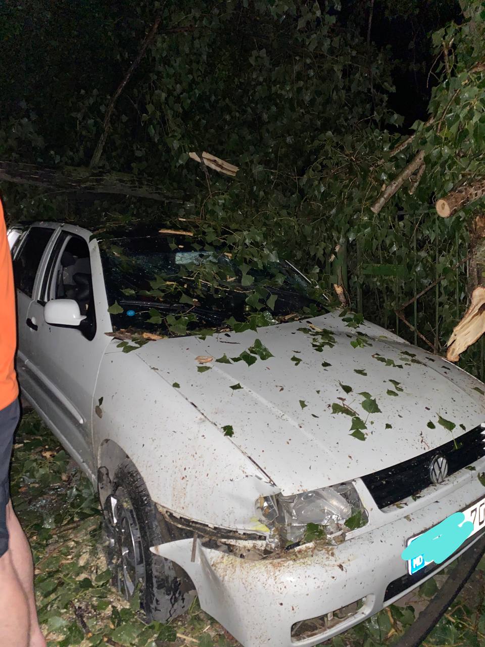 (ФОТО) Заблокированные трассы и массовое отключение электричества. Последствия непогоды на севере и в центре Молдовы