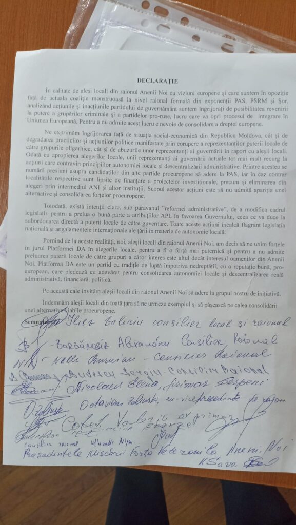 Platforma DA e mai bună? Aleși locali de la 4 partide vor candida la alegeri pe lista formațiunii conduse de Plîngău