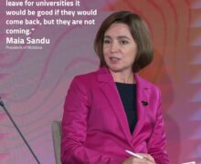 VIDEO Maia Sandu a recunoscut că Moldova mai are probleme de rezolvat pentru a-i convinge pe cetățenii din diasporă să revină acasă