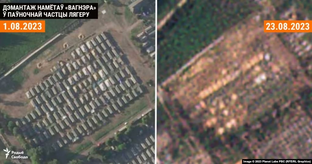 Mercenarii Wagner au părăsit tabăra ridicată în Belarus, după rebeliune? Imagini din satelit