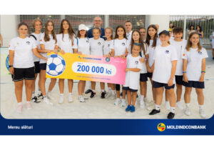 Moldindconbank поддерживает женскую футбольную команду «Pudra», получившую 200 000 леев