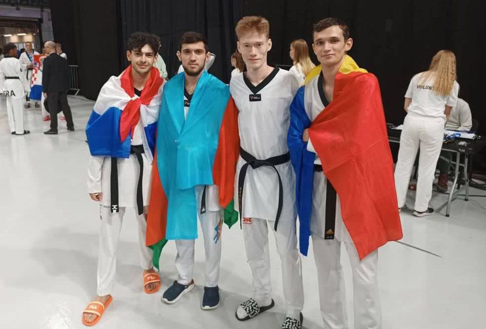 FOTO Un luptător de taekwondo din Moldova a obținut bronzul la Campionatul European