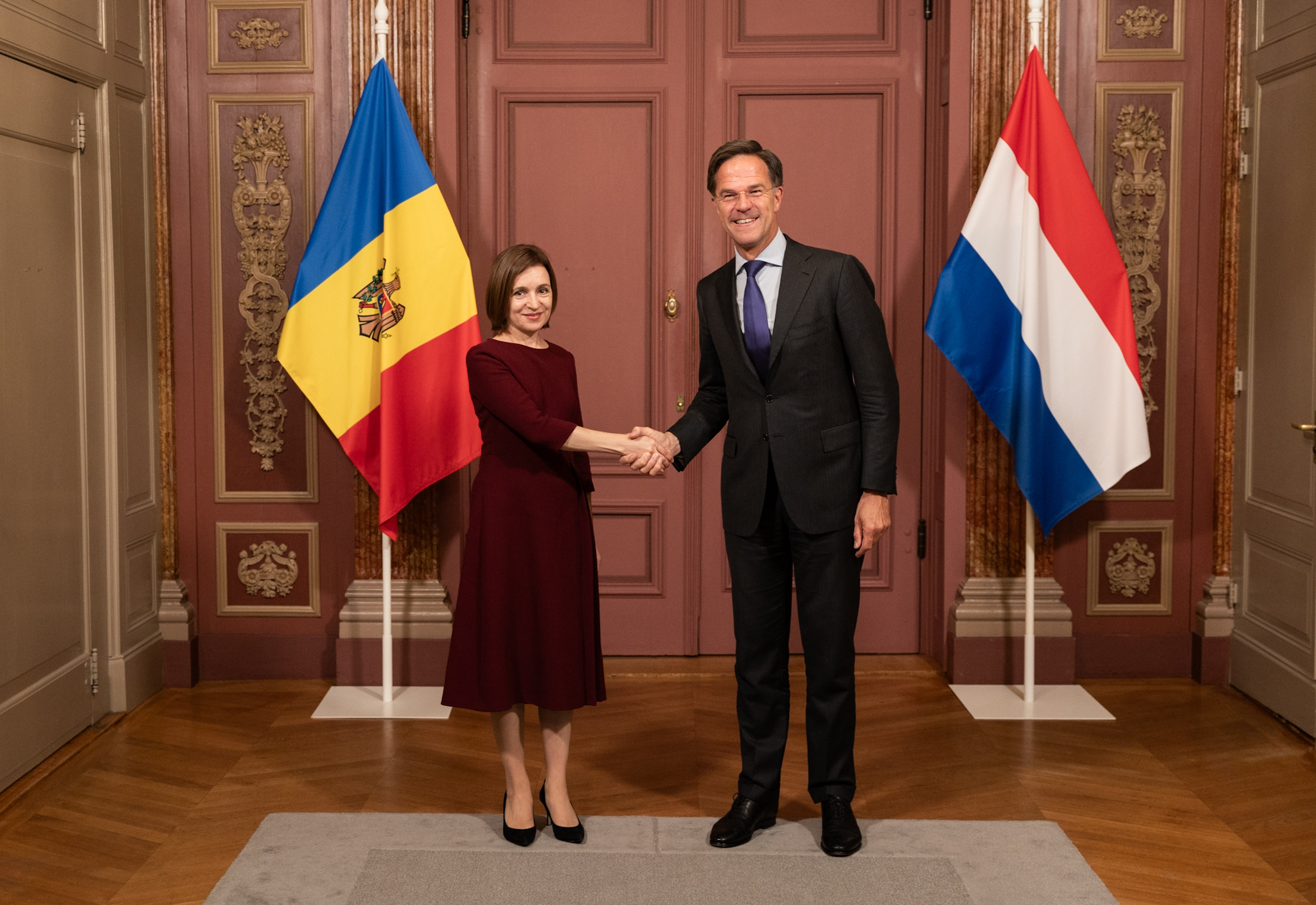 FOTO Maia Sandu, întrevedere cu premierul Olandei: a vorbit cu Mark Rutte despre cum Moldova poate crește volumul schimburilor comerciale