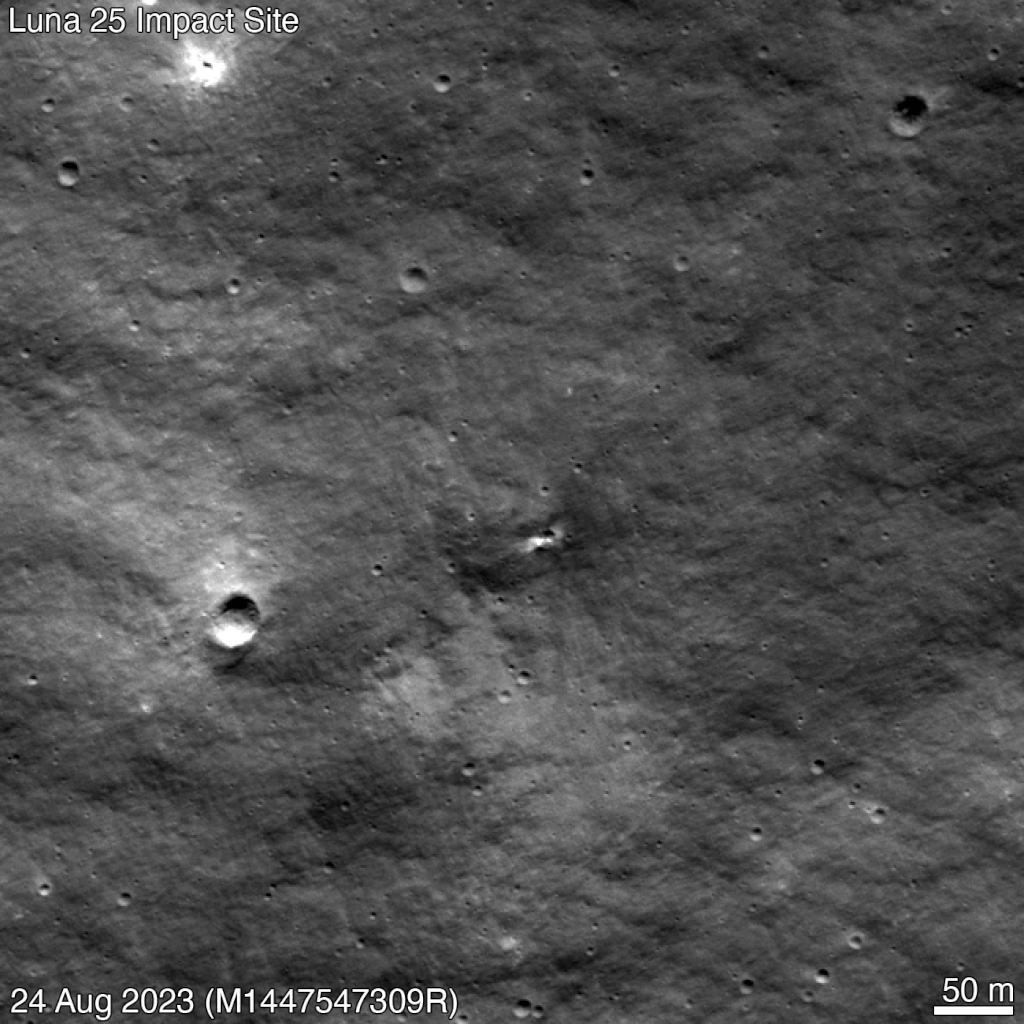 FOTO Primele imagini cu locul unde a căzut misiunea lunară a Rusiei "Luna 25"