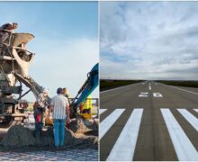 (ВИДЕО) В аэропорту Кишинева отремонтировали основную взлетно-посадочную полосу