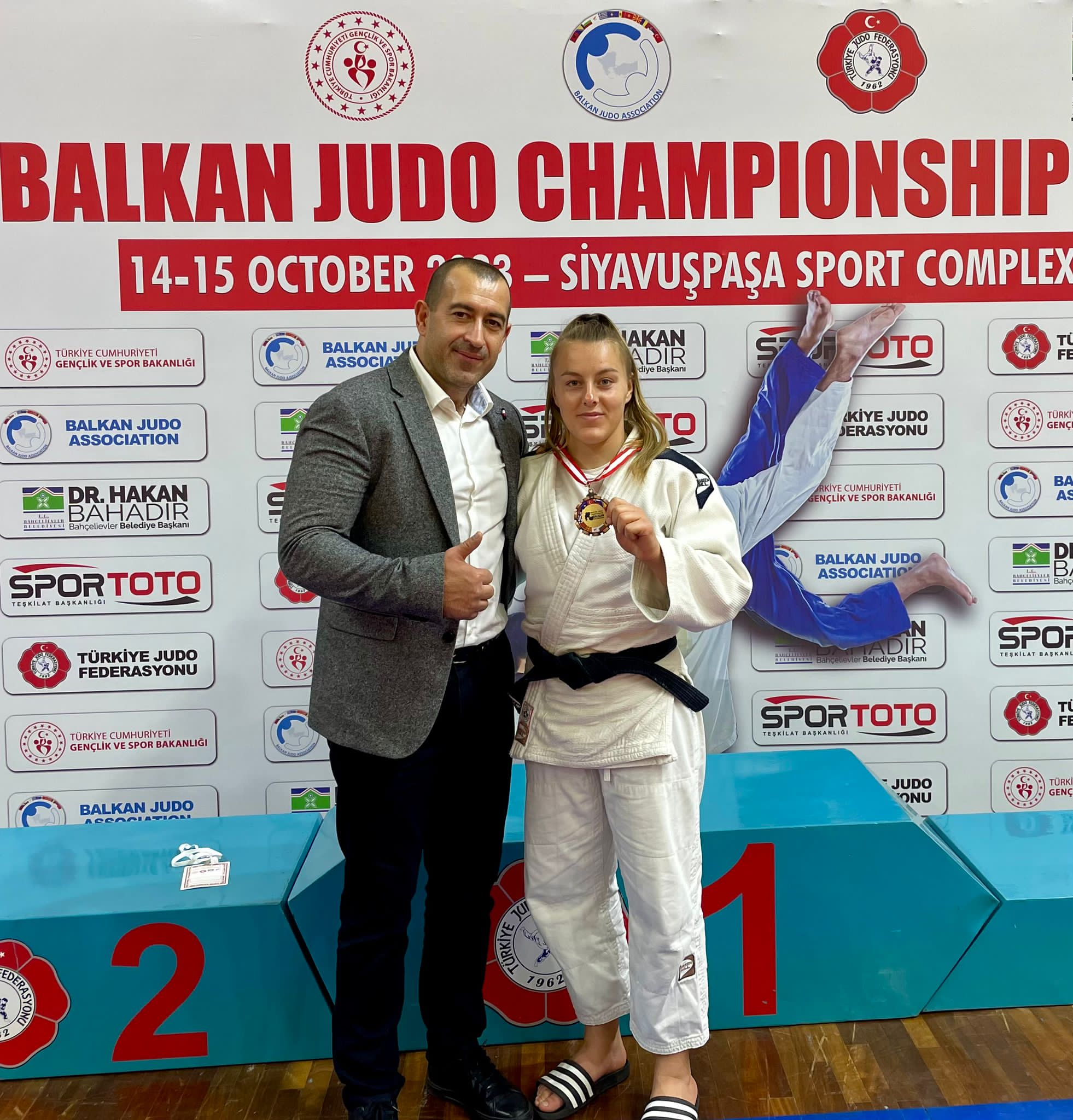 FOTO Moldoveanca Daniela Tcaci a cucerit bronzul la Balcaniada de judo U23, care a avut loc în Turcia