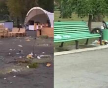 (ФОТО) После Дня вина на площади и в парке остались горы мусора. «Предъявим сумму ущерба организатору»