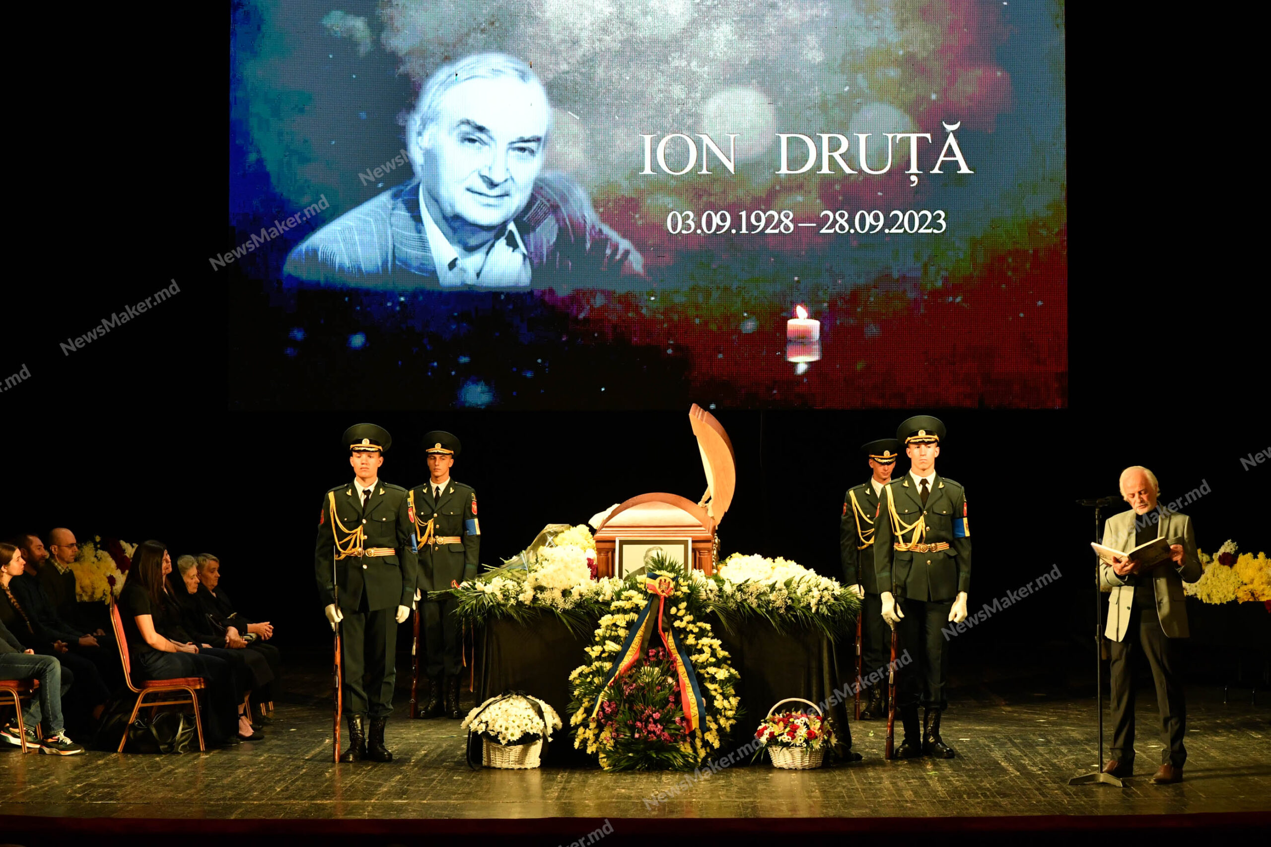 Regretatul scriitor Ion Druță a fost condus pe ultimul drum. Fotoreportaj