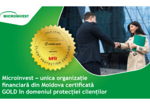 GOLD în domeniul protecției clienților – Microinvest unica organizație financiară certificată din Moldova