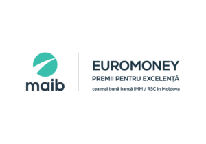 Maib a fost premiată cu titlurile de „Cea mai bună bancă pentru IMM-uri” și „Cea mai bună bancă RSC” din Moldova de către Euromoney