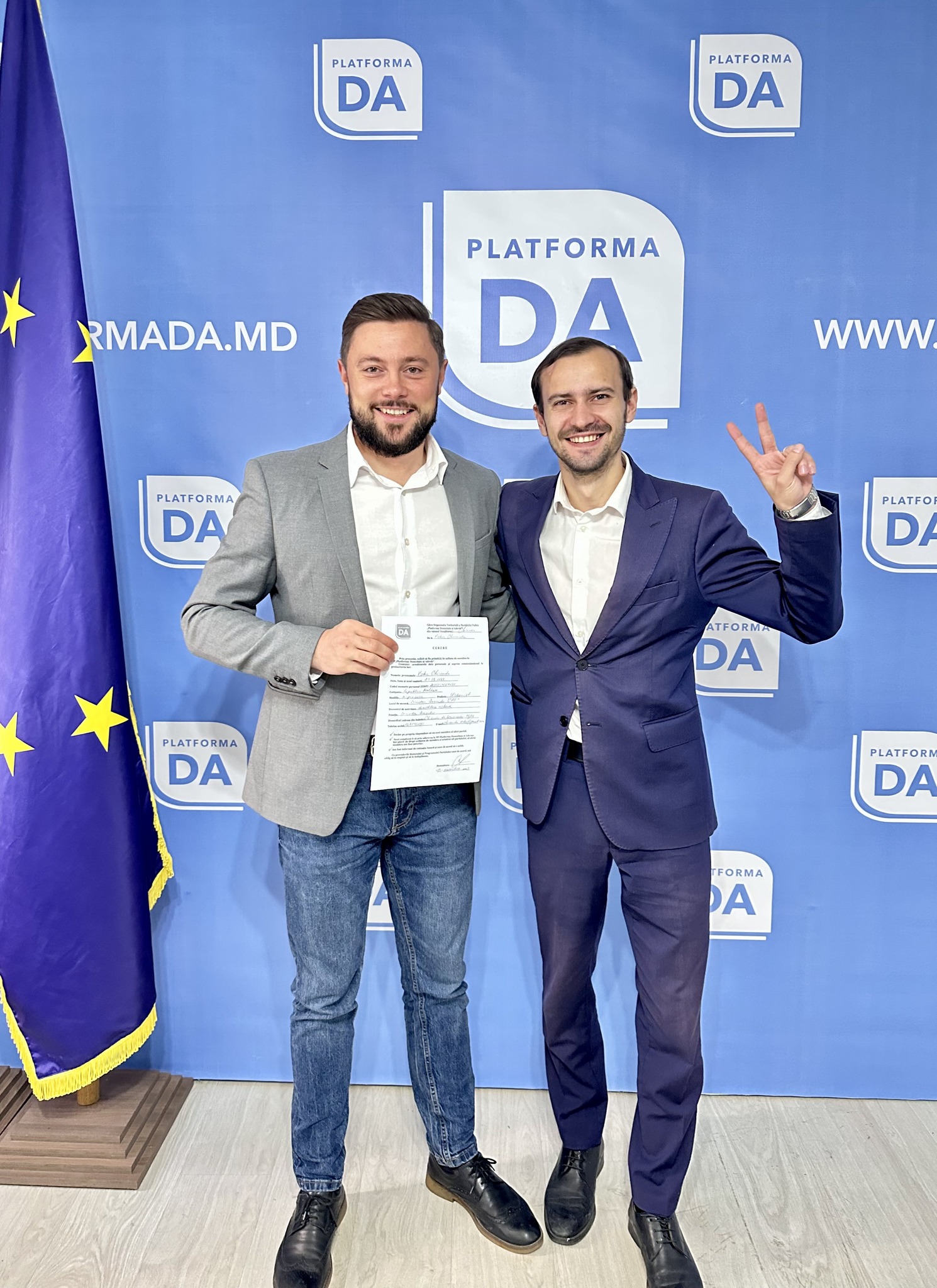 FOTO Victor Chironda a aderat la Platforma DA: „Pentru a contribui la consolidarea unei alternative pro-europene în Chișinău”