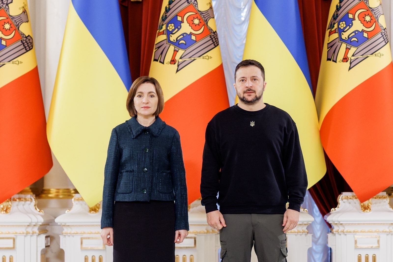 Zelenski a primit-o la președinția de la Kiev pe Sandu: Este foarte simbolic că președinta Moldovei vizitează azi Ucraina