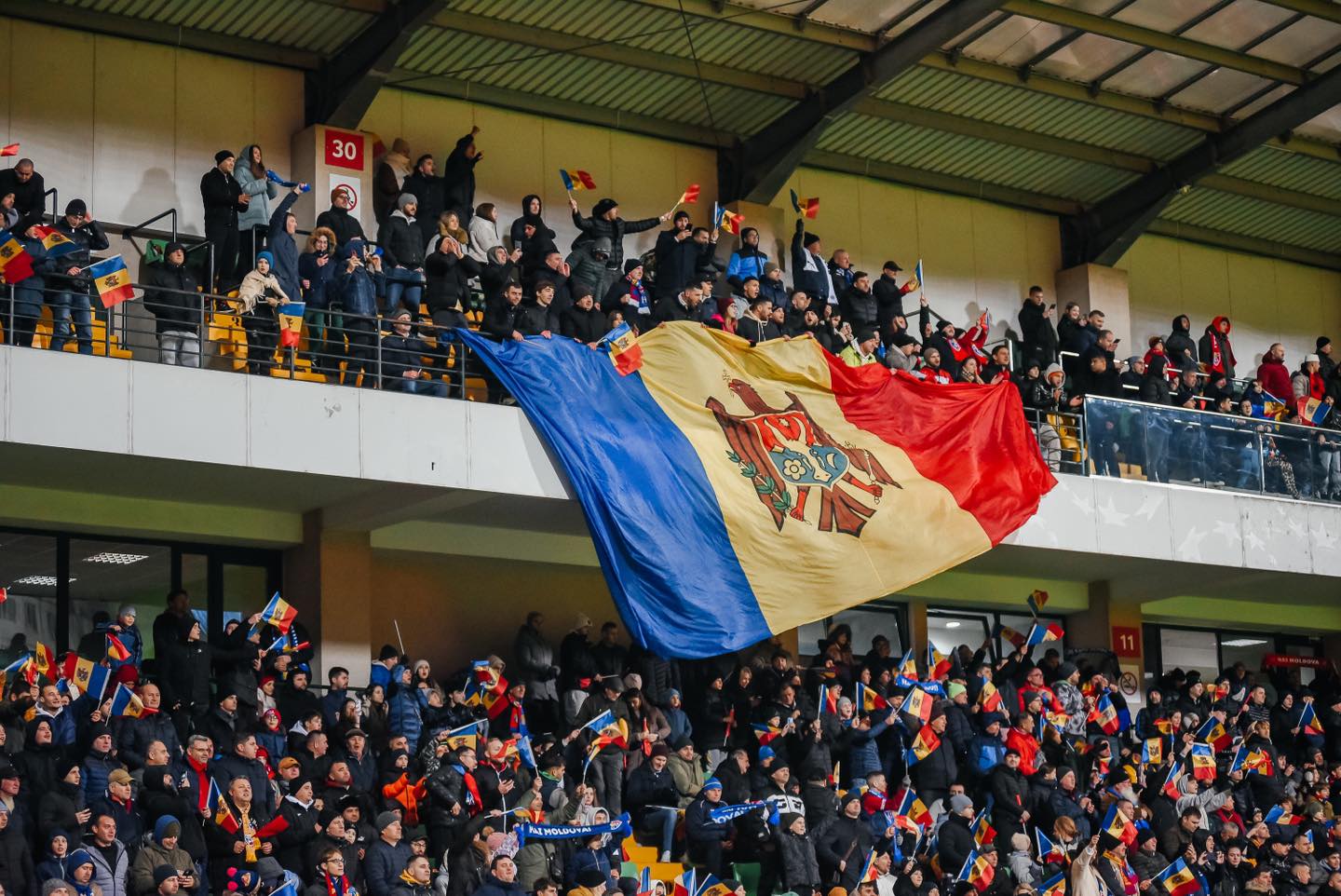 FOTO „Au arătat că Moldova poate”. Maia Sandu și Igor Grosu, după meciul naționalei de fotbal care s-a încheiat la egalitate