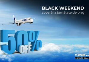 FlyOne: Bilete avia la jumătate de preț de Black Friday!