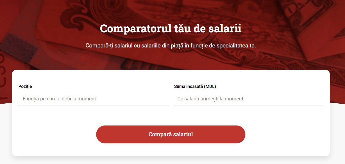Cum să te evaluezi corect salarial? Site-ul cu locuri de muncă delucru.md lansează primul instrument online pentru căutarea și compararea salariilor din Moldova