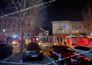 Пожар в центре Кишинева. Что известно о пострадавших?