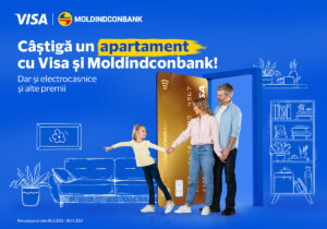 Moldindconbank și Visa îți oferă șansa să câștigi un apartament în Chișinău. Ce trebuie să faci