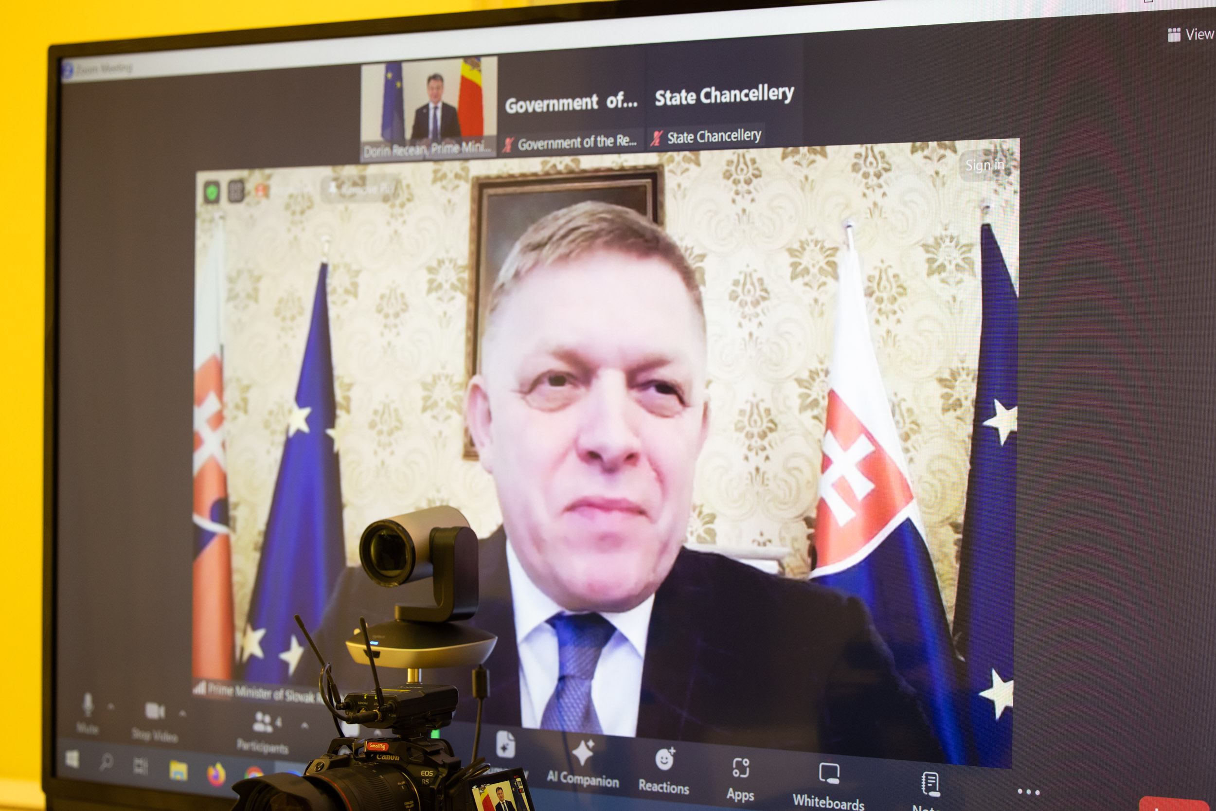 Dorin Recean a avut o întrevedere online cu omologul său de la Bratislava: „A exprimat susținerea Slovaciei pentru parcursul european al țării noastre”