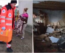 (ВИДЕО) В частном доме в Каушанах обрушился потолок. Троих детей госпитализировали в тяжелом состоянии