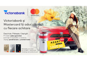 Victoriabank și Mastercard îți aduc căldură cu fiecare tranzacție în noua promoție de iarnă