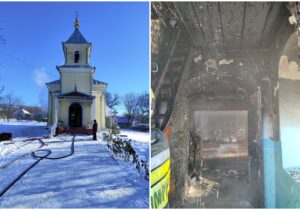 (ФОТО) В Сорокском районе в церкви произошел пожар