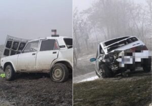 (ВИДЕО) В Чимишлийском районе произошла авария с участием девяти автомобилей. Один человек попал в больницу