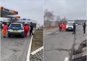 (ВИДЕО) В Леушенах скорая помощь не смогла доехать до пациента из-за протеста фермеров