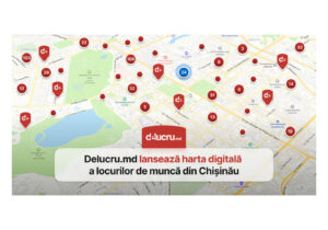 Delucru.md lansează harta online a locurilor de muncă disponibile la Chișinău