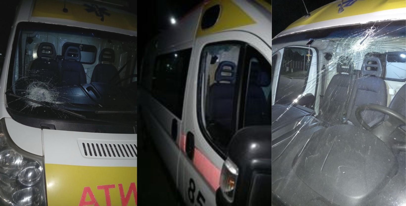 (FOTO) O ambulanță din Orhei, atacată cu toporul de un pacient: a fost chemată poliția. Felcerul, rănit în regiunea feței
