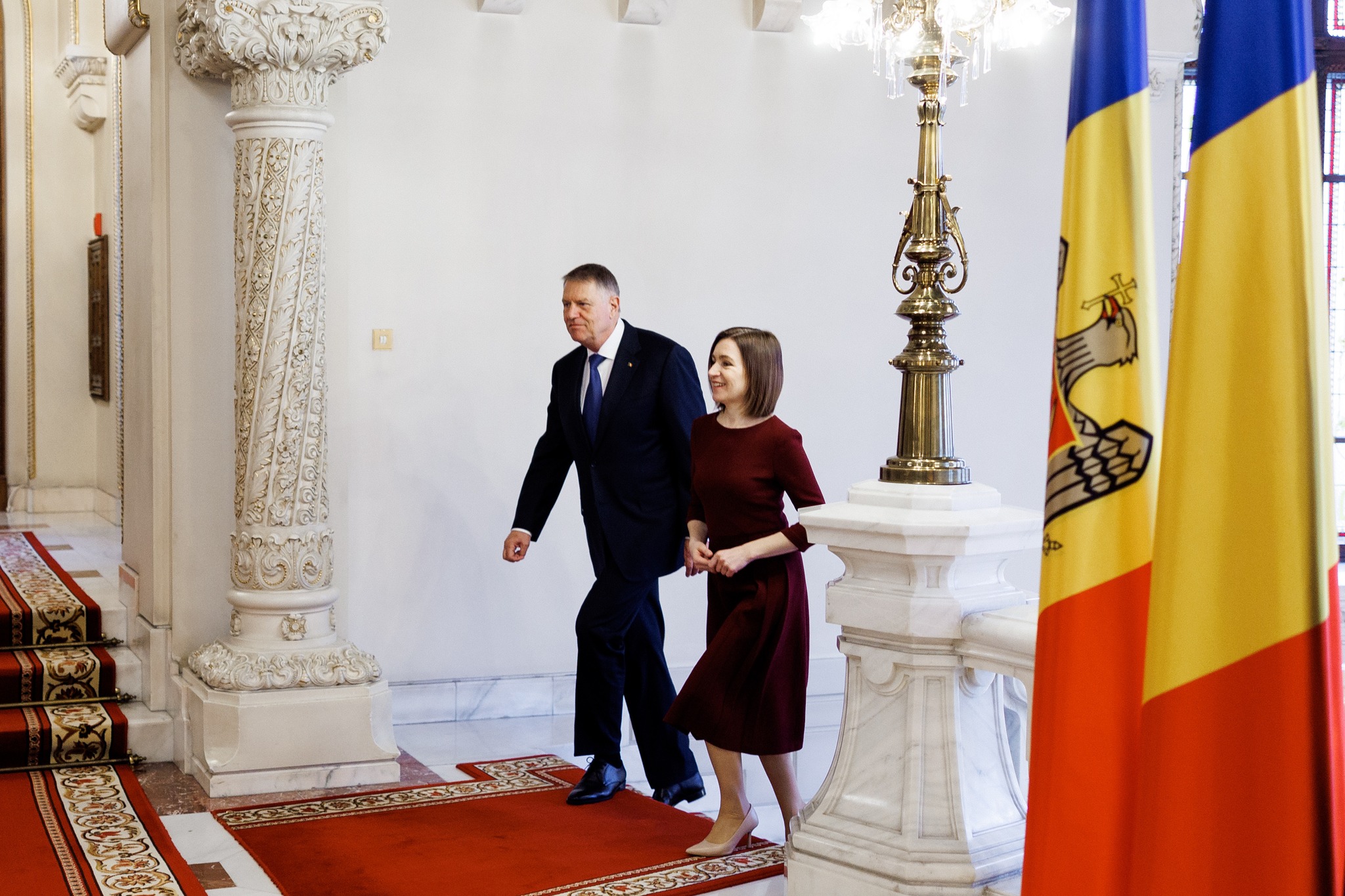 VIDEO Maia Sandu, primită la Palatul Cotroceni de Klaus Iohannis: „Am avut un dialog foarte bun”