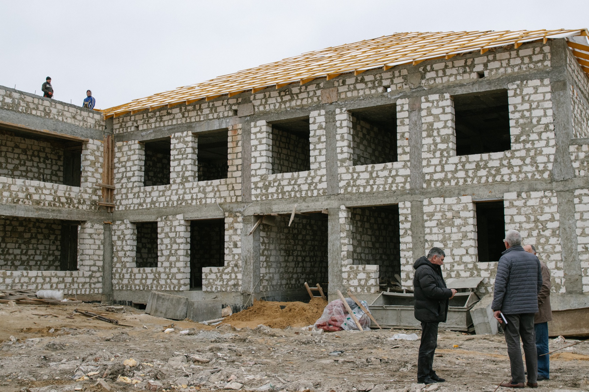 FOTO În satul Bîc se construiește o grădiniță nouă. Spînu: „O investiție în viitorul Republicii Moldova”