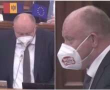 Bolea, declarații cu mască „anti-PAS”, la tribuna Parlamentului. Grosu: „Cei cu discursuri nu prea bune, luați exemplu”