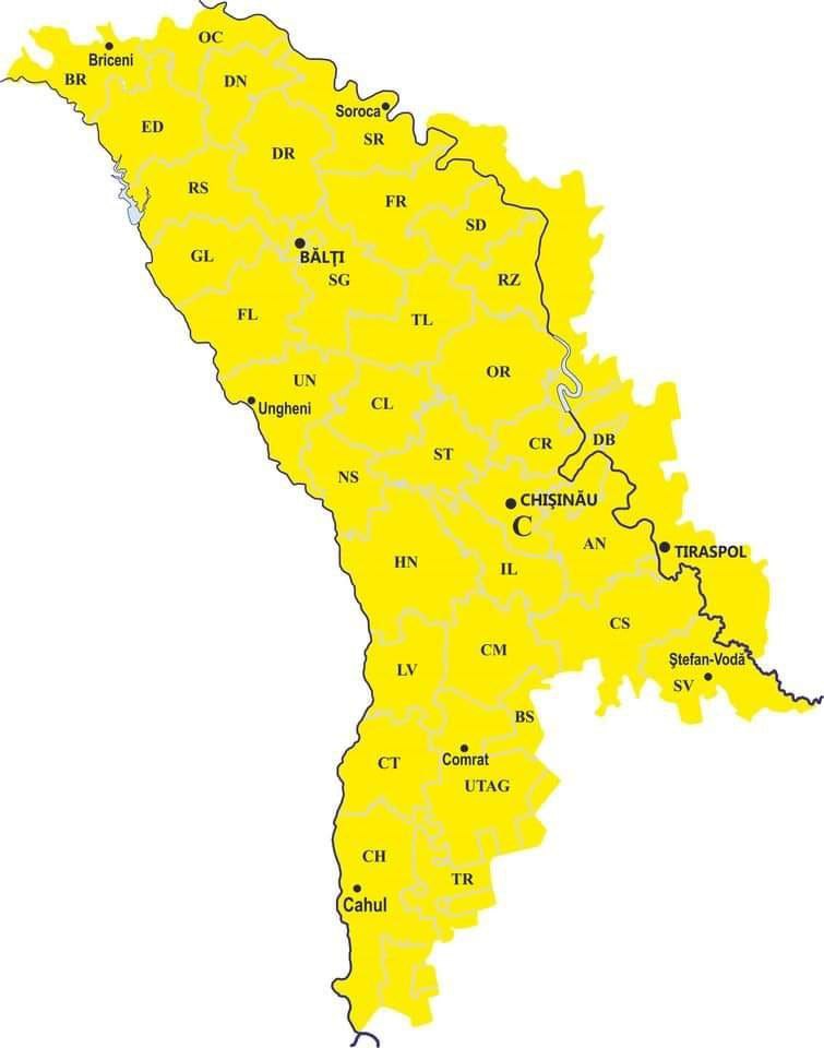 Cod galben de înghețuri, în toată Moldova. Ce temperaturi prognozează meteorologii
