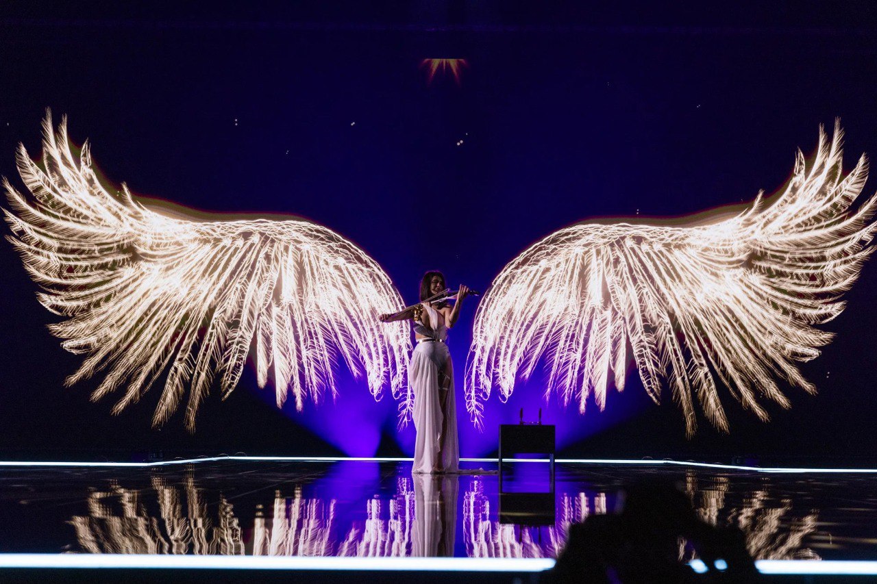 Prima repetiție a Nataliei Barbu pe scena de la Eurovision FOTO/VIDEO