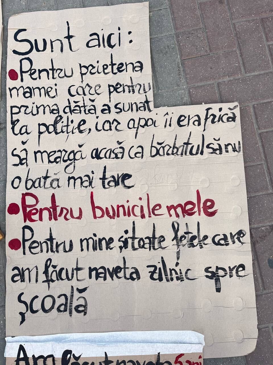 „Ne este frică”. Protest la Guvern după ce bărbatul care și-a bătut soția până la moarte a scăpat de închisoare