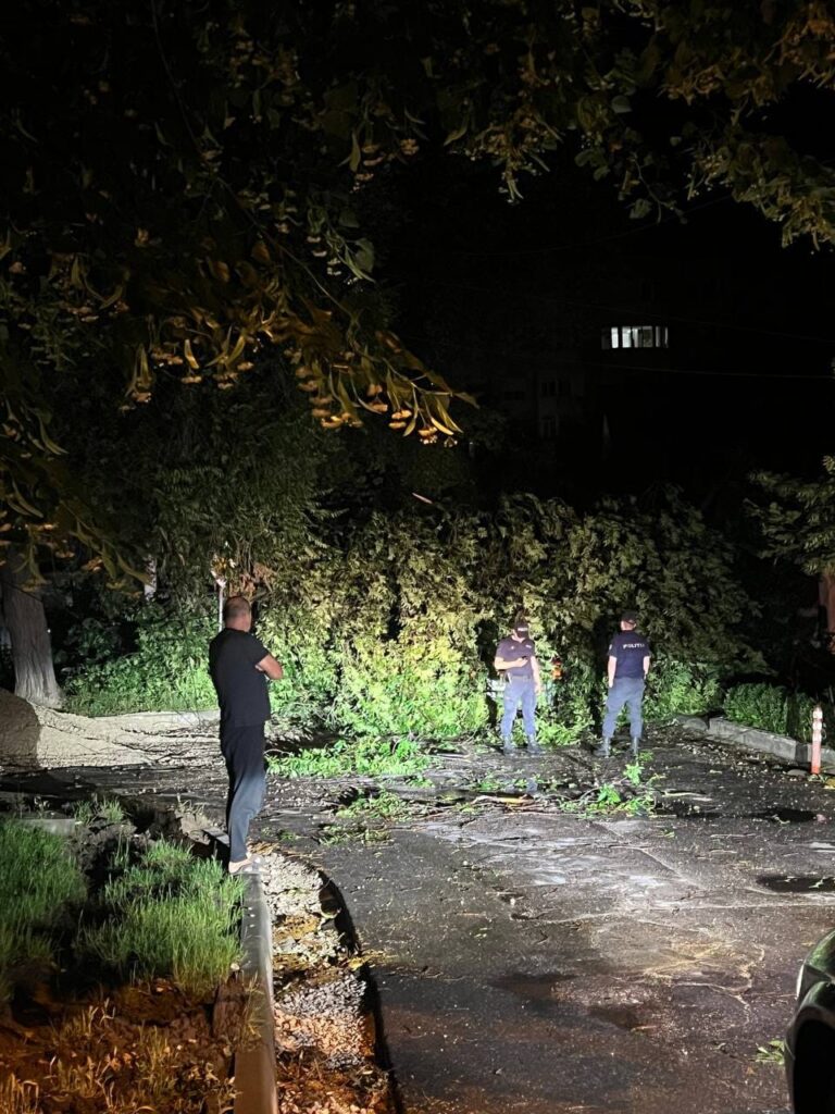 (ФОТО) Из-за сильного ветра в Кишиневе погиб ребенок и пострадал мужчина. Около 90 населенных пунктов Молдовы остались без света
