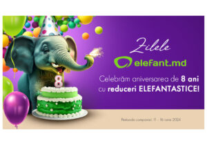 Celebrează 8 ani de Elefant.md cu reduceri de până la 80%