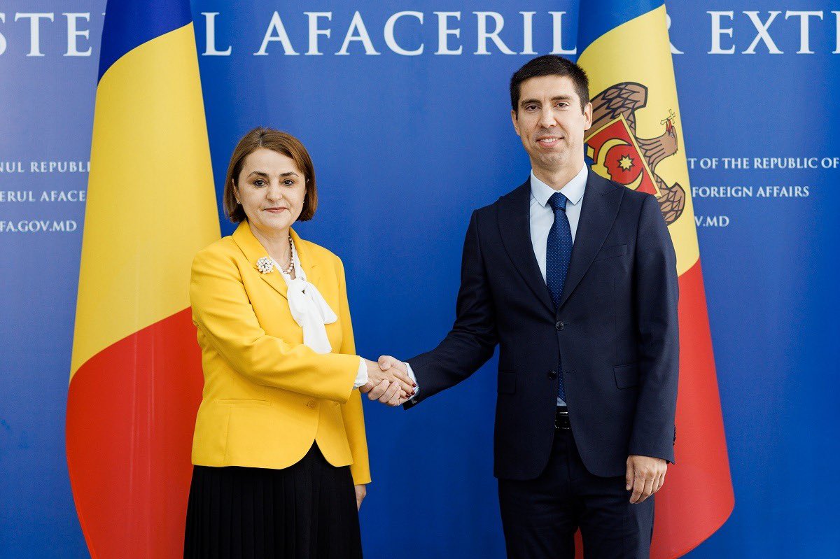 Luminița Odobescu a ajuns la Chișinău pentru Trilaterala România-Moldova-Ucraina. Întrevedere cu Mihai Popșoi