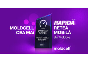 Compania Moldcell, premiată de Ookla pentru cea mai rapidă rețea mobilă din Republica Moldova
