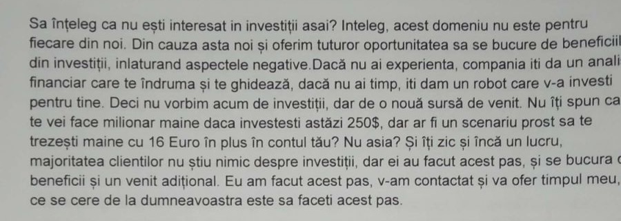 „Nu întrebați soția, ea nu este expert financiar”. Cum sunt instruiți operatorii call center-elor ilegale să înșele clienții