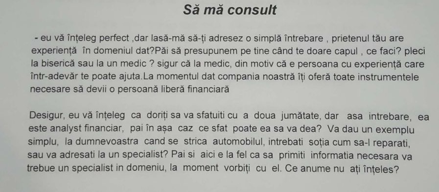 „Nu întrebați soția, ea nu este expert financiar”. Cum sunt instruiți operatorii call center-elor ilegale să înșele clienții