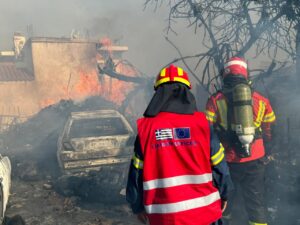 Pompieri moldoveni în Grecia