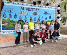 Pictură murală la Tudora contra dezinformării. Copiii au organizat un flashmob