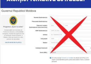 В Молдове мошенники распространяют в соцсети фейковый сайт компенсаций Ajutor la contor