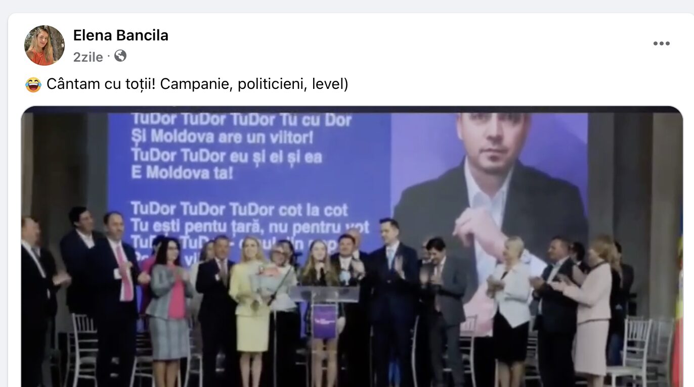 „Nu este Eurovision ca să se expună specialiștii”. Soția lui Ulianovschi, indignată de reacțiile la „Tudor, Tudor, Tu cu dor” - piesa de la lansarea candidatului 