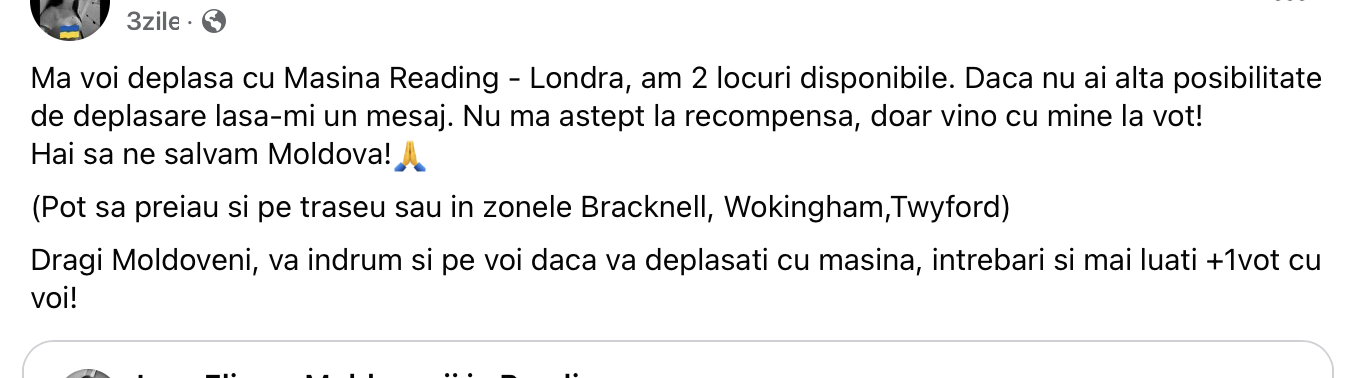 „Să ne ridicăm la un nou record”. Diaspora moldovenească se mobilizează pentru a ajunge la vot pe 3 noiembrie