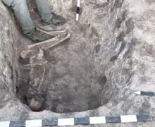 Mormânt din epoca bronzului, descoperit la Dondușeni. Ar aparține culturii Iamnaia (VIDEO)