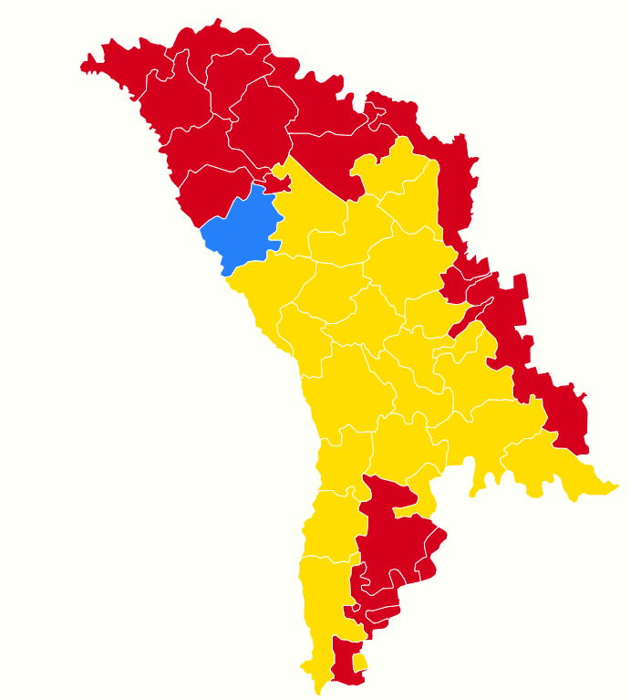 Санду или Стояногло? Как голосовали в районах и муниципиях Молдовы