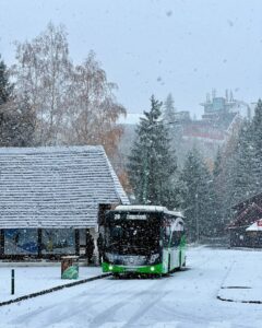 Prima ninsoare! Ninge ca-n povesti la Brașov (FOTO)