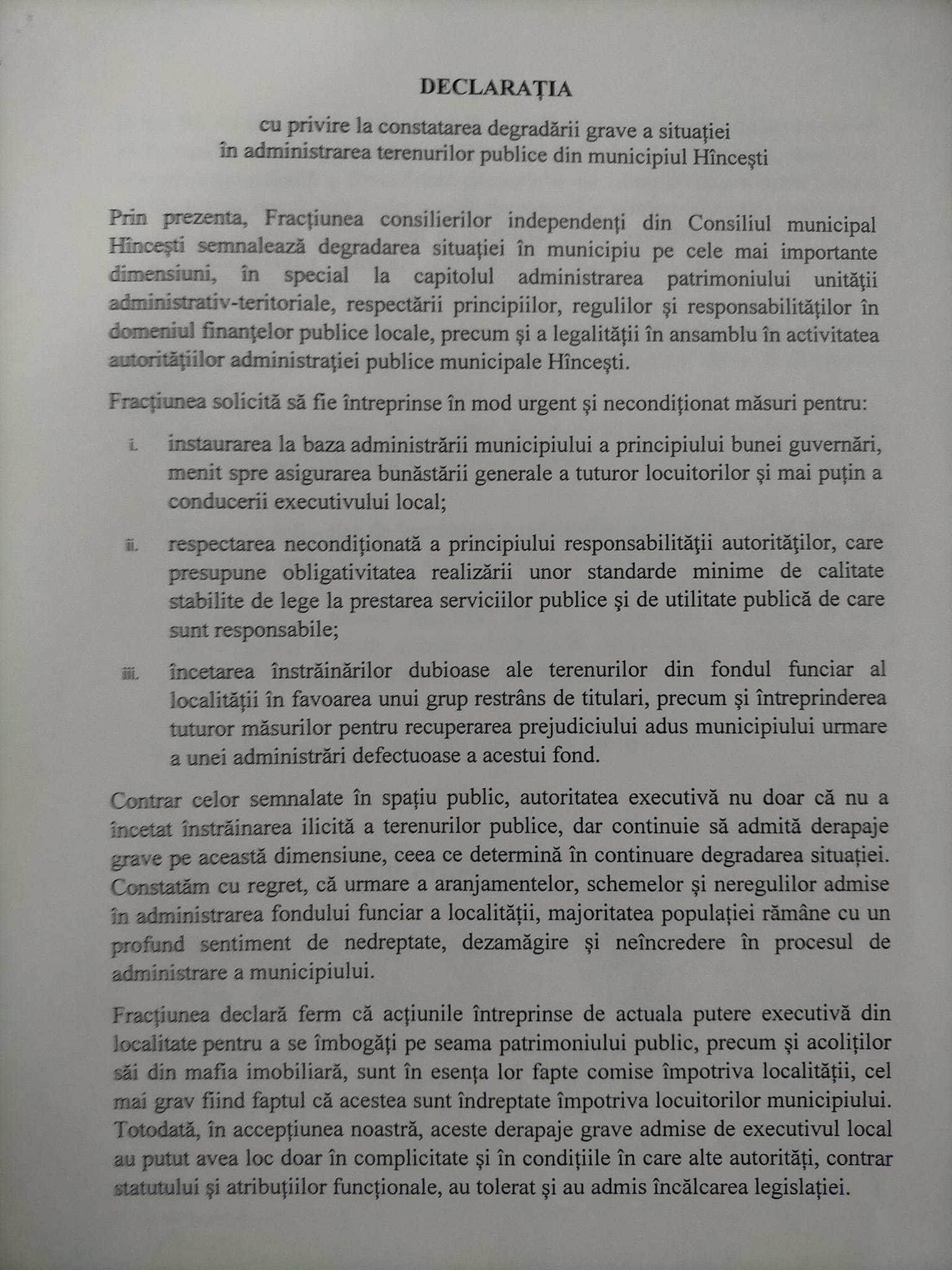 Opt consilieri din Hîncești cer demisia primarului municipiului. Botnari: „Nu ei m-au ales”